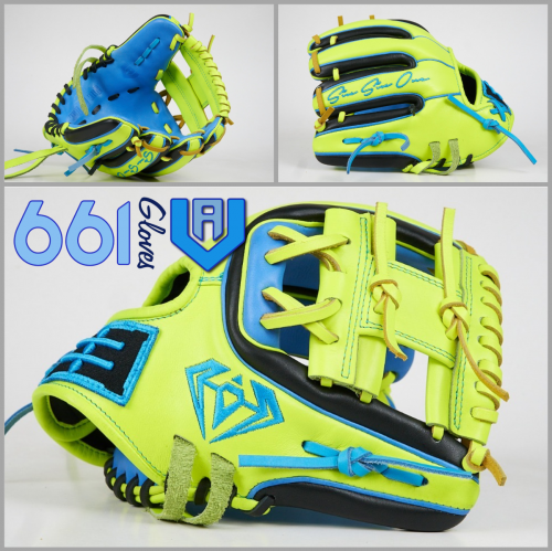 Size 11.5 Neon Yellow/Black/Sky